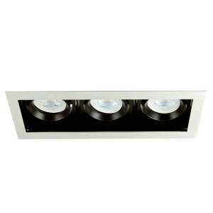 LUMINARIO EMPOTRADO PARA INTERIORES SATINADO ATLAS III 21W 100-240V GX5.3/GU10 X3 180YD4003MVS