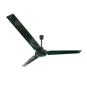 VENTILADOR INDUSTRIAL 56" 65W NEGRO ASPAS METALICAS TISHMAN TLCF1020B THYPOON