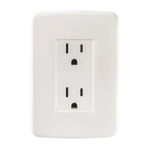 CONTACTO DUPLEX 2P+T CON PLACA MARFIL BETA 125V