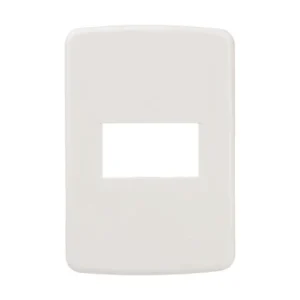 PLACA 1 VENTANA RESINA MARFIL BETA