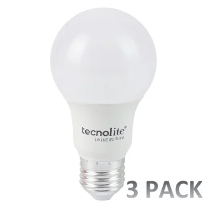 KIT DE 3 FOCOS LED A19 HIDRUS I BLANCOS 8.5W 100-240V 800LM 30K A19-LED/010/30-3