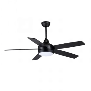 VENTILADOR CON ILUMINACIÓN 52" 65W NEGRO TISHMAN TLCF8802B