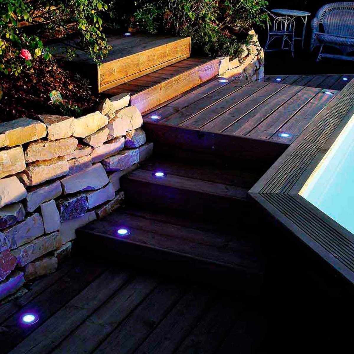 Bala De Piso LED 1W Luz Blanca - Imagen 5