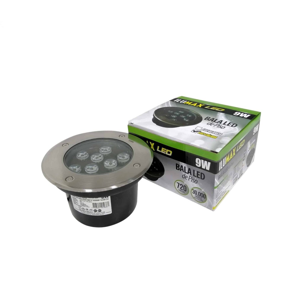 Bala De Piso LED 9W Luz Cálida