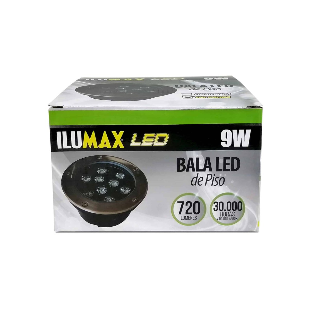 Bala De Piso LED 9W Luz Cálida - Imagen 2