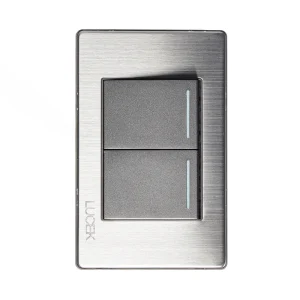 PLACA 2 APAGADORES SENCILLO Y ESCALERA BP02/3 M/P