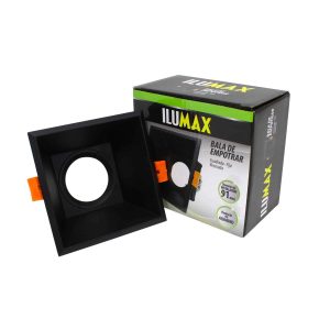 Bala Empotrar Cuadrada Recesada Negra