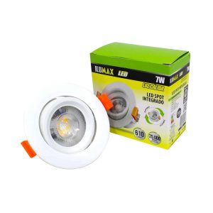 Bala Integrada LED 7W Escualizable Luz Cálida