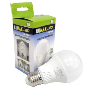Bombillo LED 9W Sensor Microondas Luz Blanca E27