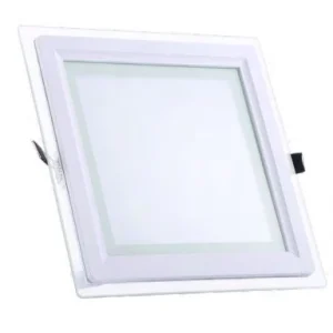 Luminaria Empotrar LED Cuadrada con Bisel de Cristal Corte Circular 160mm 1250lm 85-265v Blanco 18W 65K ORION18W65K