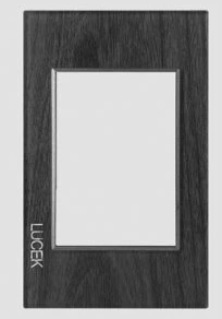 PLACA 3 SALIDAS CRISTAL NEGRO