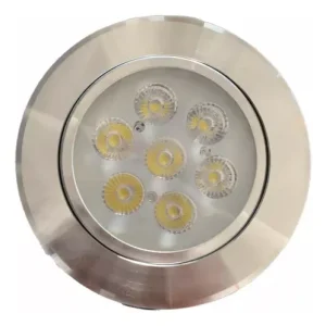 EMPOTRADO ALUMINIO DIRIGIBLE 7W 127V CALIDO