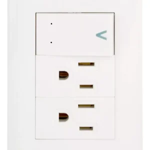 PLACA CON 1 INTERRUPTOR ESCALERA Y 2 CONTACTOS DE 1 MOD