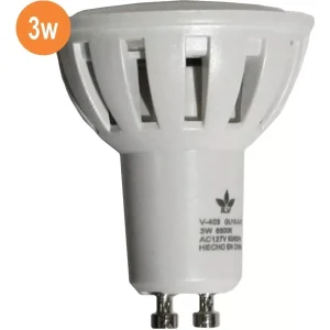 Foco LED Para Spot No Atenuable Blanco Frío 3W 127V 210LM 65K GU10 GU10-3-01 FRIA