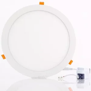 Panel LED Slim Redondo Empotrable Luz Fría Foco 24W 100-240 1800LM 65K