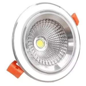 SPOT EMPOTRADO COB LED 9W (BLANCO / SATINADO) LUZ FRIA (NO DIRIGIBLE)