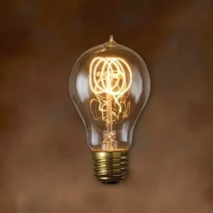 VINTAGE ANTIQUE BULB T45 SPIRAL 40W E27 TS-E9 RETRO/NOR