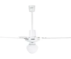 Ventilador de techo Masterfan Prometheus con luz blanco con 3 aspas de metal, 56" de diámetro 127 V