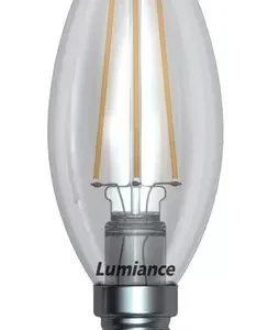 Foco LED E12 Vela Vintage Filamento Humo 4W 120V 360LM 22K