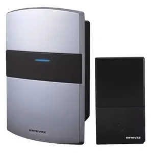 Timbre Inalámbrico Shield Plata Campana Ding-dong D888W-PL