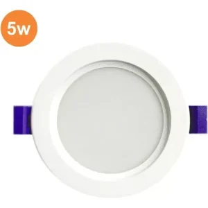 PANEL LED SLIM REDONDO LUZ FRÍA EMPOTRADO 5W 85-265V 360LM 65K MPB-05-01-SR