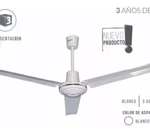 VENTILADOR PROMETHEUS 56" BLANCO SIN LUZ