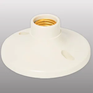 PORTALAMPARA B/REDONDA 4" E26 ABIERTA FABRICADAD EN PLASTICO EP-400P