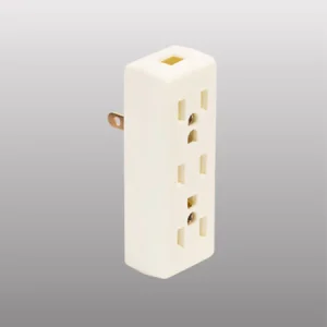 RECEPTACULO MARFIL CON CLAVIJA TRIPLE