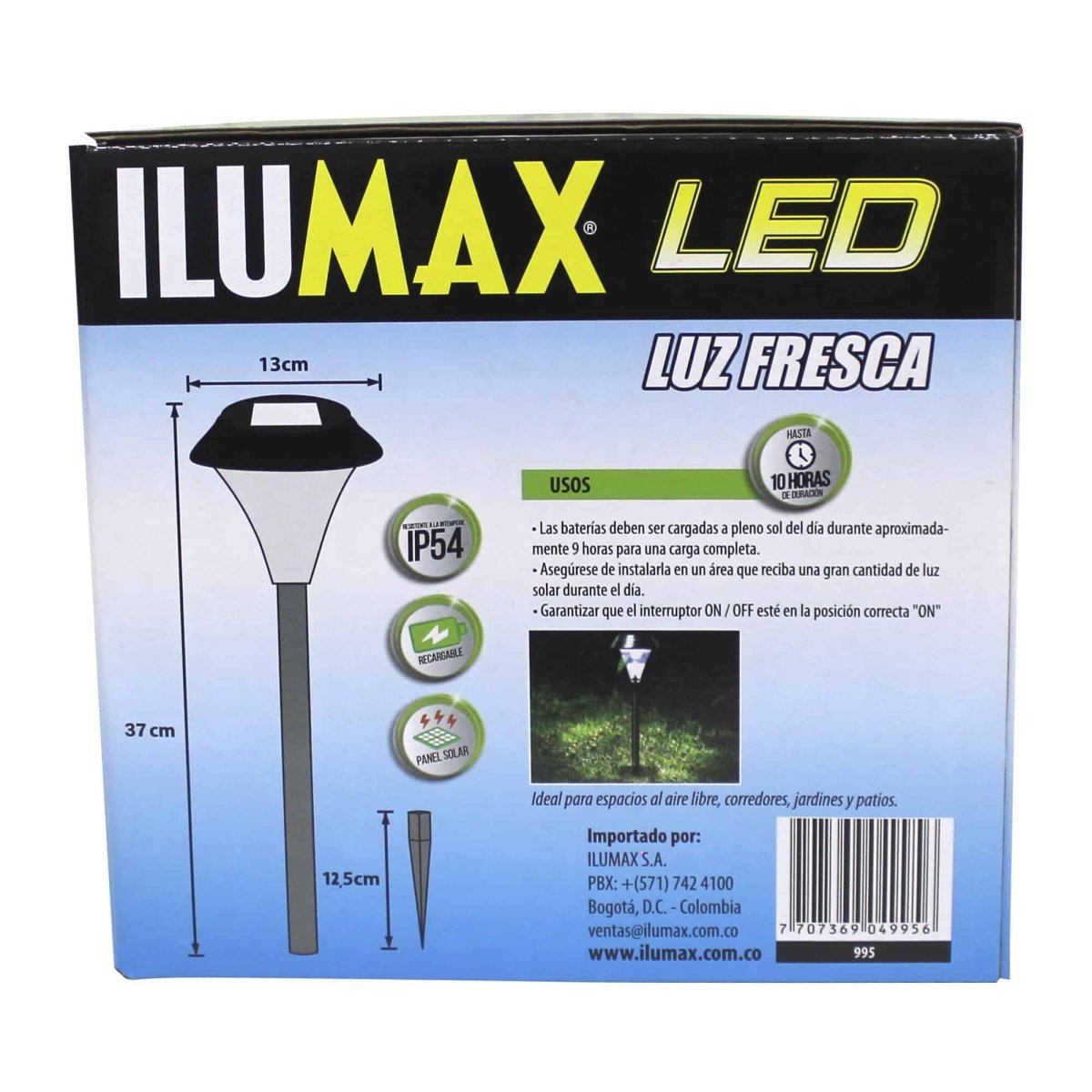 Estaca LED 0.4W Solar Luz Fresca - Imagen 5