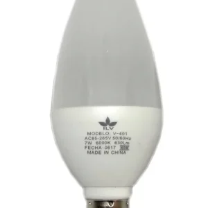 PAQUETE CON/3 FOCO VELA 7W LUZ CALIDA 3000K E12 (ILV)