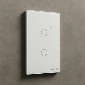 Interruptor wifi inteligente Doble Blanco
