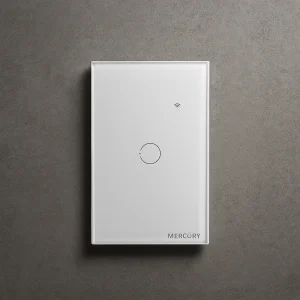 Interruptor wifi inteligente sencillo Blanco