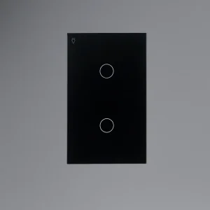 Interruptor wifi inteligente Doble Negro