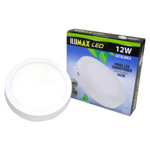 Panel LED 12W Sobreponer Redondo Luz Blanca 16cm