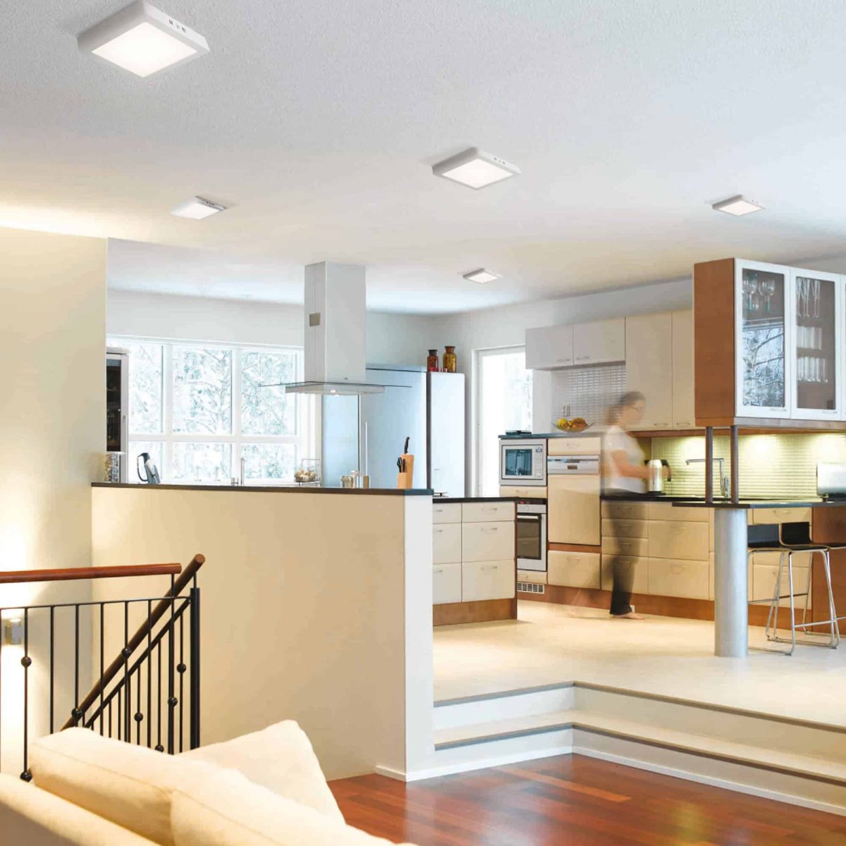 Panel LED 24W Sobreponer Cuadrado Luz Blanca 28.5cm