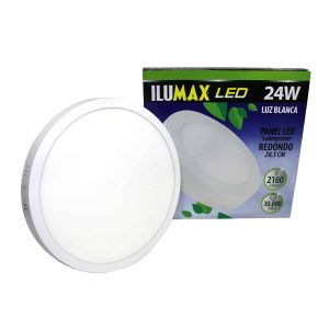 Panel LED 24W Sobreponer Redondo Luz Blanca 28.5cm