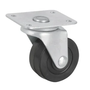 RODAJA HULE 3" PLACA GIRATORIA CON BALERO CARGA 110 KG