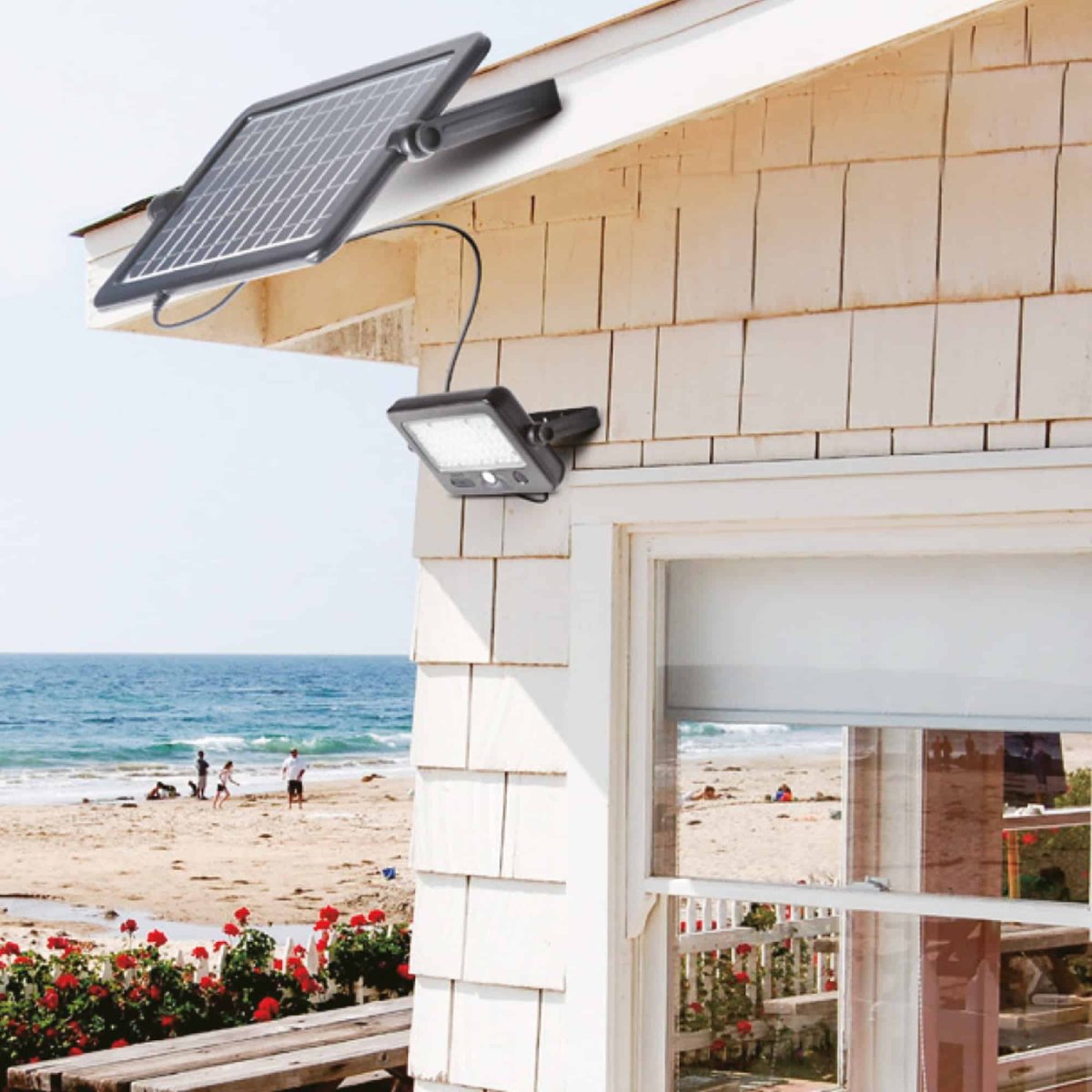 Reflector LED 10W Solar con Sensor de Movimiento Luz Blanca - Imagen 6