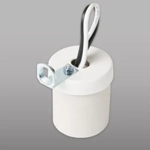 PORTALAMPARA CON HERRAJE P/NIPLE ESCUADRA