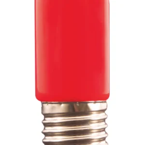 2 PIEZAS DE BOMBILLOS FOCOS LED MINI ROJOS 1W 127V T30LEDE27TORPEDORO