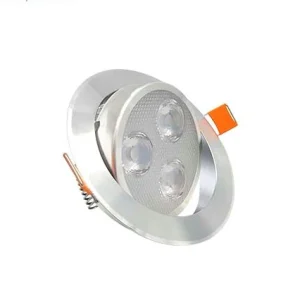 SPOT EMPOTRADO DE LED REDONDAPARA PAFLON 3W DIRIGIBLE (SATIN) LUZ FRIA