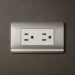 Toma Corriente doble acero inoxidable Carpinter Q3