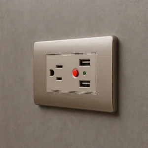 Toma corriente doble + USB Carpinter