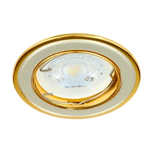 EMPOTRADO PARA INTERIOR DE TECHO PERLADO/LATONADO ANDORA 50W 100-240V GX5.3 YD-335/S-O