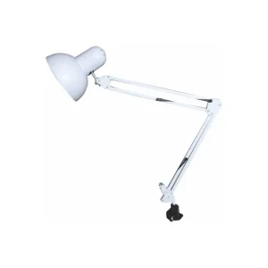 Lampara De Mesa   Brazo Flexible Tipo Prensa con Bombillo