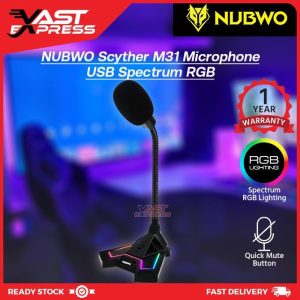 Micrófono Gamer, iluminado, conexión USB