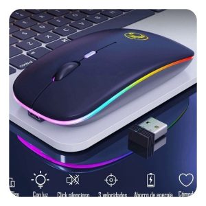 Mouse Inalámbrico recargable, batería de larga duración