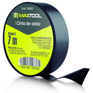 CINTA AISLANTE DE VENIL (NEGRO) 19mm X 7mt. AKSI