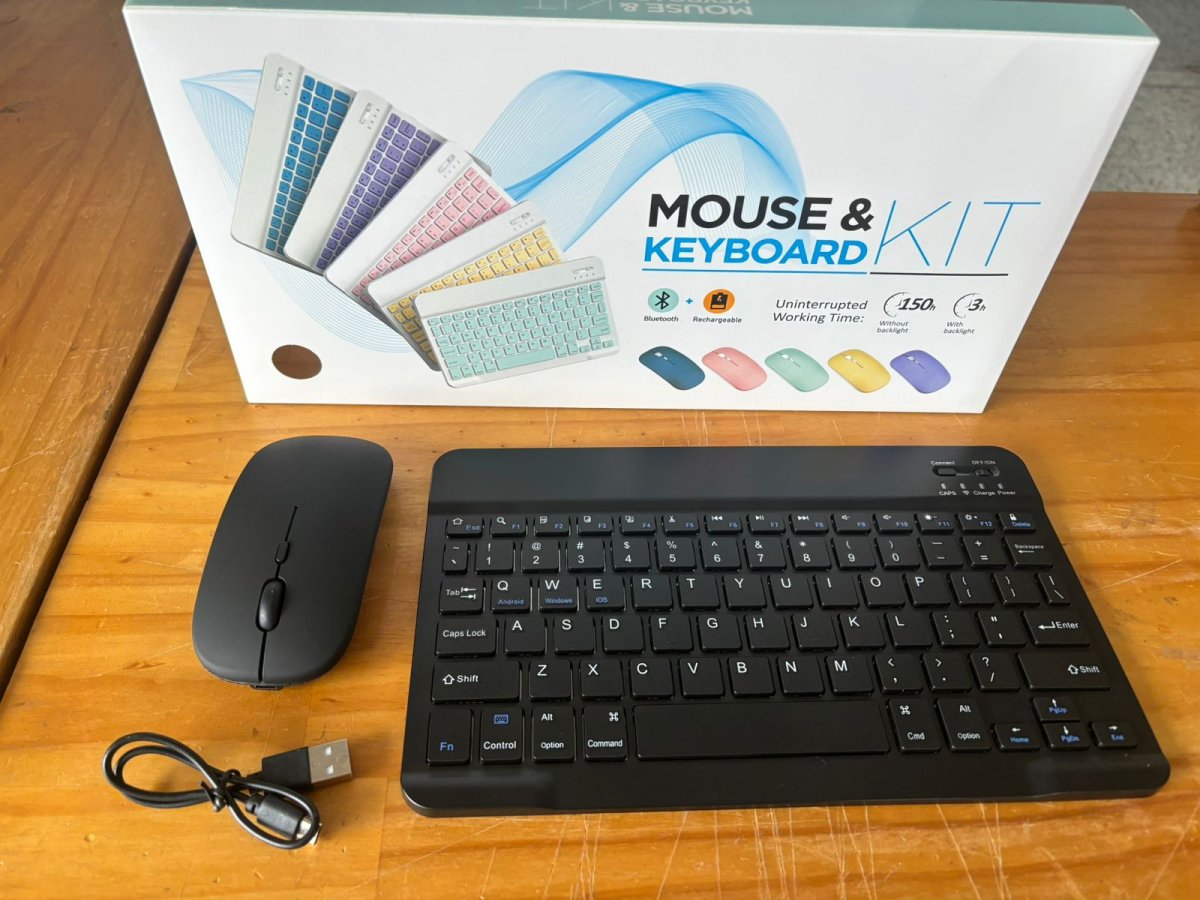 Teclado y mouse inalámbrico recargables, conexión bluetooth - Imagen 5
