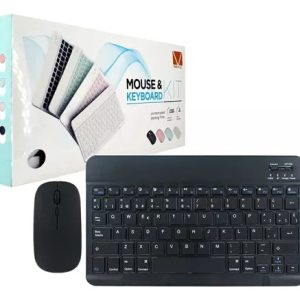 Teclado y mouse inalámbrico recargables, conexión bluetooth